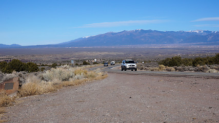 Image showing Cars on the road in Arizona