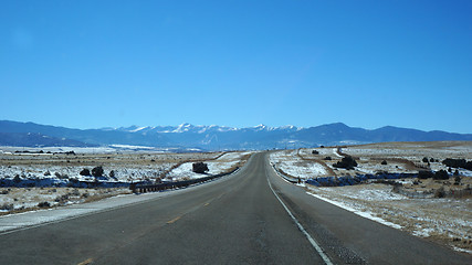 Image showing Scenic desert highway, USA.
