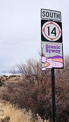 Image showing Scenic byway sign in New Mexico