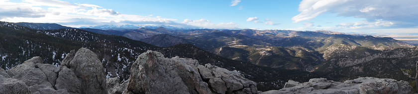 Image showing Chautauqua Flatiron Boulder Winter