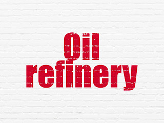 Image showing Industry concept: Oil Refinery on wall background