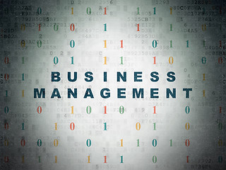 Image showing Finance concept: Business Management on Digital Paper background