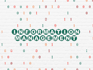 Image showing Data concept: Information Management on wall background