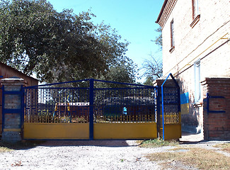 Image showing iron gates