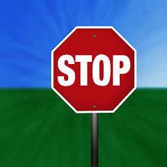 Image showing Graphic Stop Sign