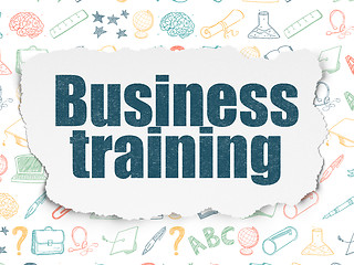 Image showing Education concept: Business Training on Torn Paper background