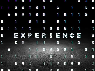 Image showing Business concept: Experience in grunge dark room