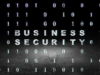 Image showing Privacy concept: Business Security in grunge dark room