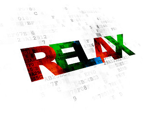 Image showing Travel concept: Relax on Digital background