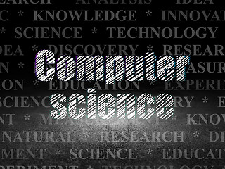 Image showing Science concept: Computer Science in grunge dark room