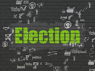 Image showing Political concept: Election on wall background