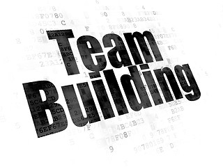 Image showing Business concept: Team Building on Digital background