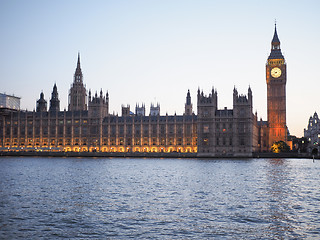 Image showing Houses of Parliament in London