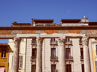 Image showing Retro look Colonne di San Lorenzo Milan