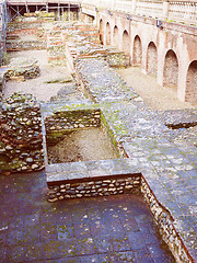 Image showing Retro look Roman Theatre Turin