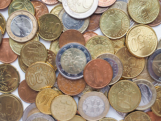 Image showing Euro coins