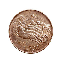 Image showing Retro look Vintage coin