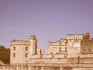 Image showing Retro looking Tower of London