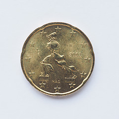 Image showing Italian 20 cent coin