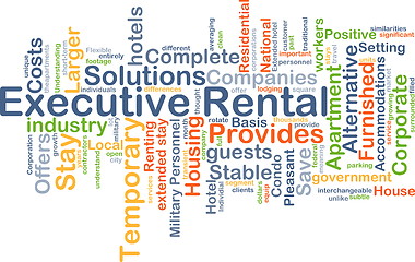 Image showing Executive rental background concept