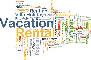 Image showing Vacation rental background concept