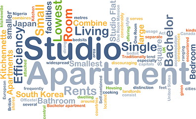 Image showing Studio apartment background concept