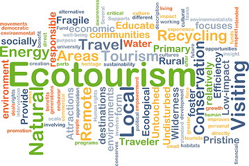 Image showing Ecotourism background concept