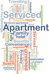 Image showing Serviced apartment background concept