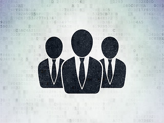 Image showing Law concept: Business People on Digital Paper background