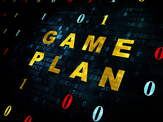 Image showing Finance concept: Game Plan on Digital background