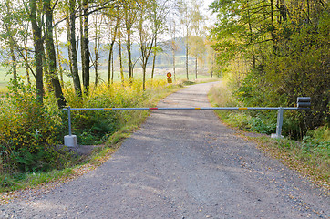 Image showing Road barrier