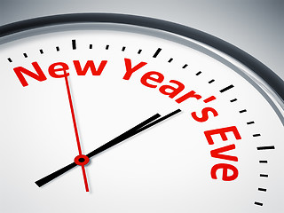 Image showing Clock with the text new year´s eve