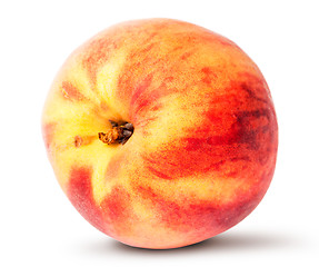 Image showing Wholly sideways ripe peach