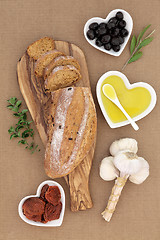 Image showing Tomato and Olive Rustic Bread