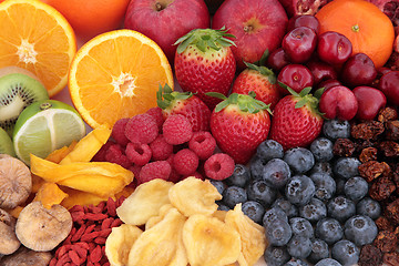 Image showing Fruit Superfood Selection