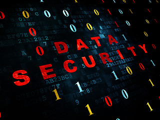 Image showing Protection concept: Data Security on Digital background