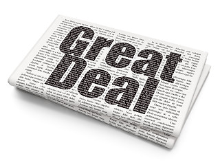 Image showing Business concept: Great Deal on Newspaper background