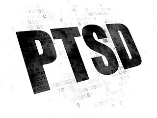 Image showing Health concept: PTSD on Digital background