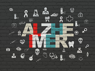 Image showing Healthcare concept: Alzheimer on wall background