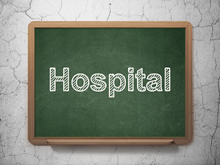 Image showing Healthcare concept: Hospital on chalkboard background