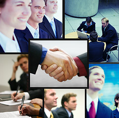 Image showing positive business collage