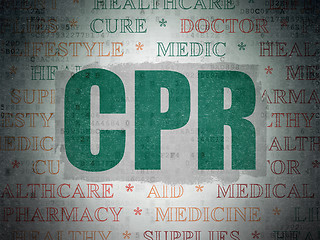 Image showing Healthcare concept: CPR on Digital Paper background