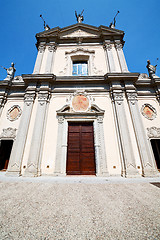 Image showing medieval   architecture in italy europe     and sunlight