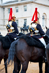 Image showing in london england   and cavalry for    the queen