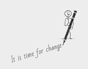 Image showing time for change