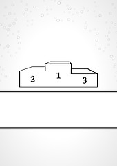 Image showing winning podium in linear style