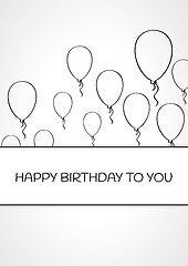 Image showing linear birthday card