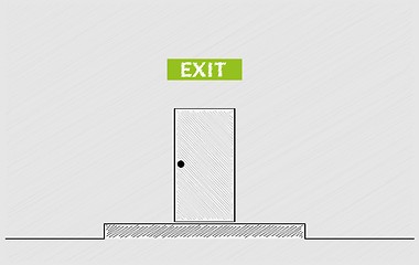 Image showing exit door