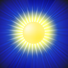 Image showing Yellow Sun Icon