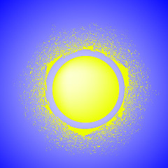 Image showing Yellow Sun Icon